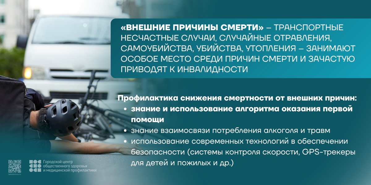Профилактика снижения смертности от внешних причин