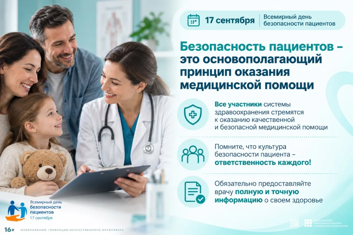 Безопасность пациентов - это основополагающий принцип оказания медицинской помощи